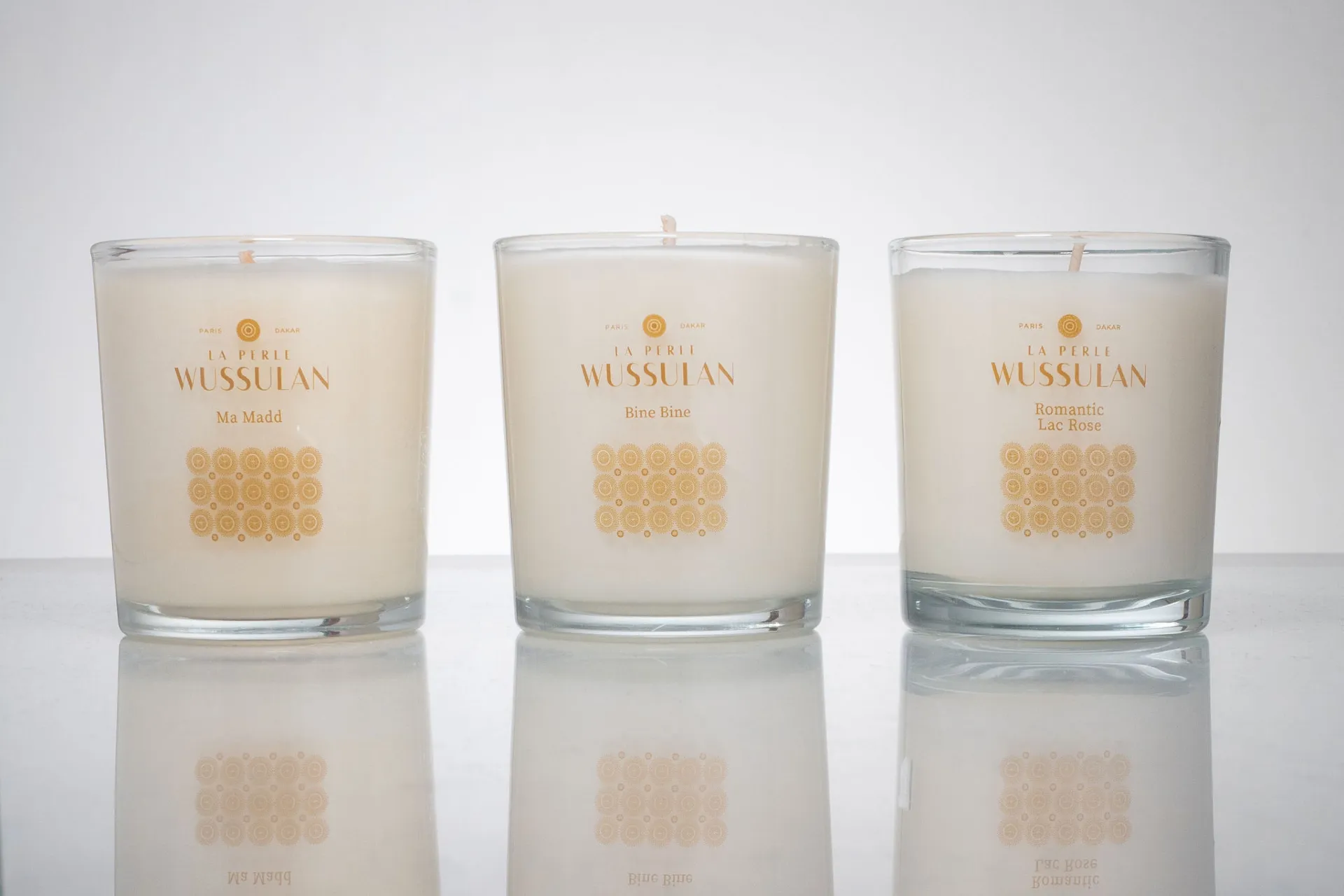 Trio de bougies La Perle Wussulan